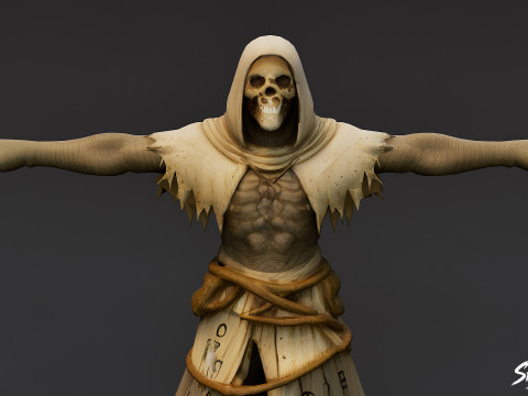 Zealot Ghoul T-Pose 3D Model