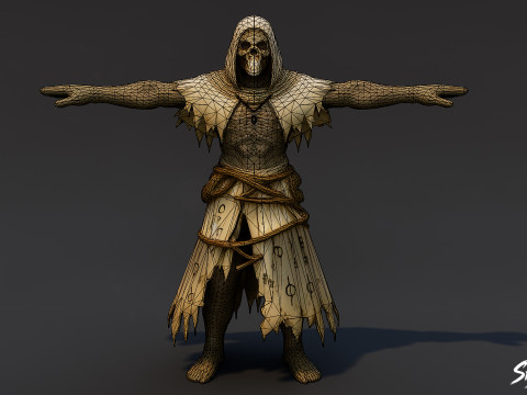 Zealot Ghoul T-Pose 3D Model