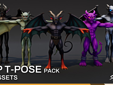 Pack complet Imp T-Pose Modèle 3D
