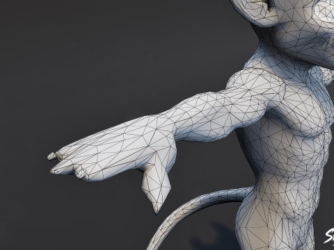 インプ T ポーズ パックのコンプリート 3Dモデル