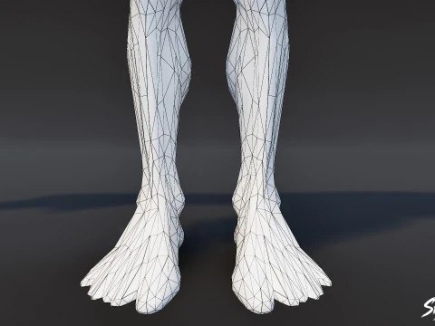 Cave Imp T-Pose 3D Model