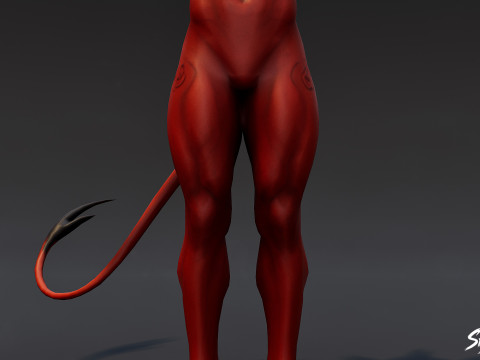 Kızıl İmp T-Pose 3D Model