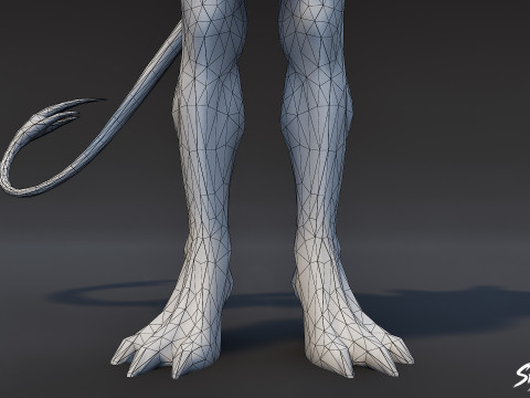 Kızıl İmp T-Pose 3D Model