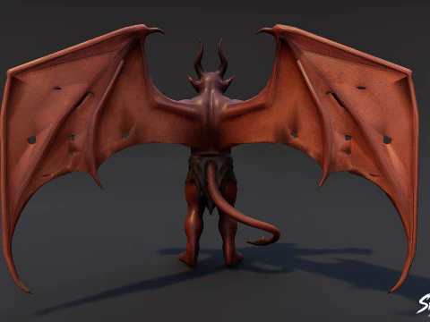 Elder Imp T-Pose 3D Model