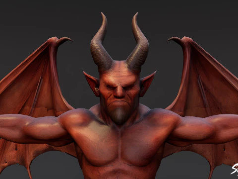 Elder Imp T-Pose 3D Model