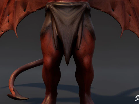 Elder Imp T-Pose 3D Model