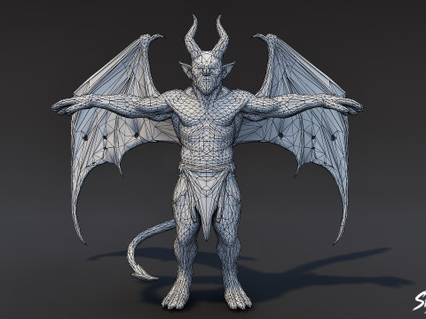 老小鬼 T 字姿势 3D 模型