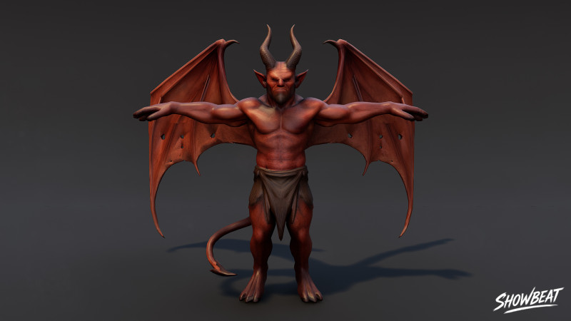 老小鬼 T 字姿势 3D 模型 .c4d .max .obj .3ds .fbx .stl .blend