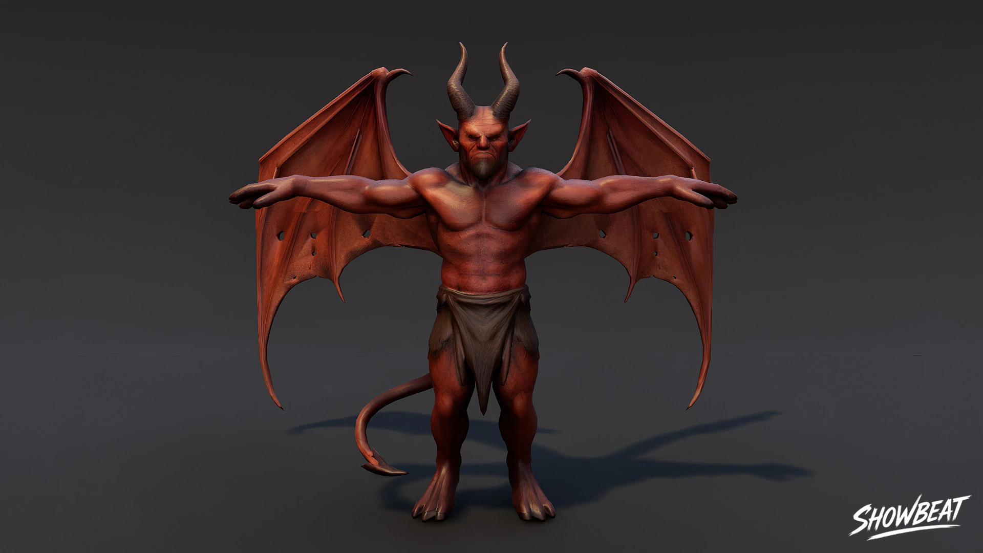 Elder Imp T-Pose 3D Model .c4d .max .obj .3ds .fbx .stl .blend