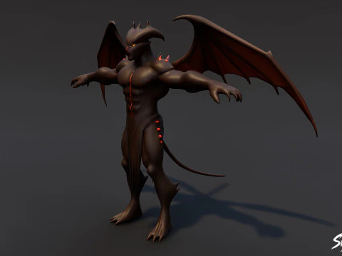 Overlord Imp T-Pose 3D Model