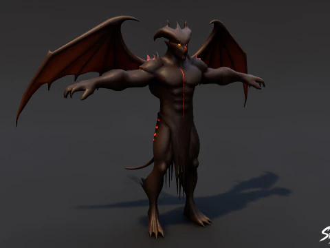 Overlord Imp T-Pose 3D Model