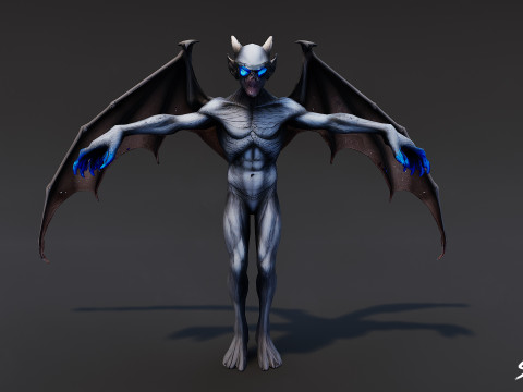 Frost Imp T-Pose 3D Modell