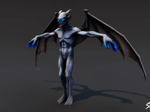 Frost Imp T-Pose 3D Model