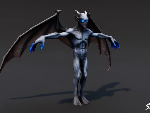 Frost Imp T-Pose 3D Model