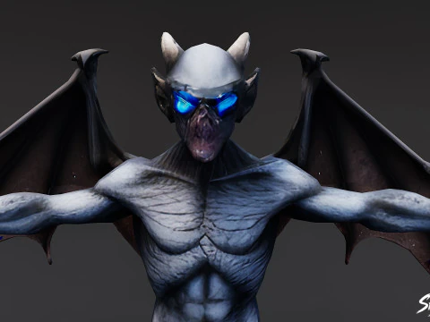 Frost Imp T-Pose 3D Model