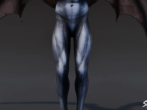 Frost Imp T-Pose 3D Model