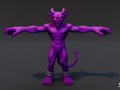Purple Imp T-Pose 3Dモデル