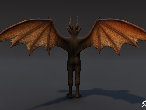 シャドウインプのTポーズ 3Dモデル