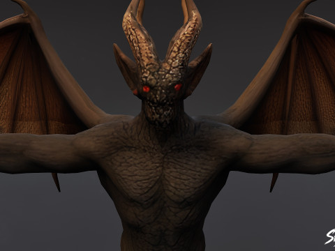 シャドウインプのTポーズ 3Dモデル