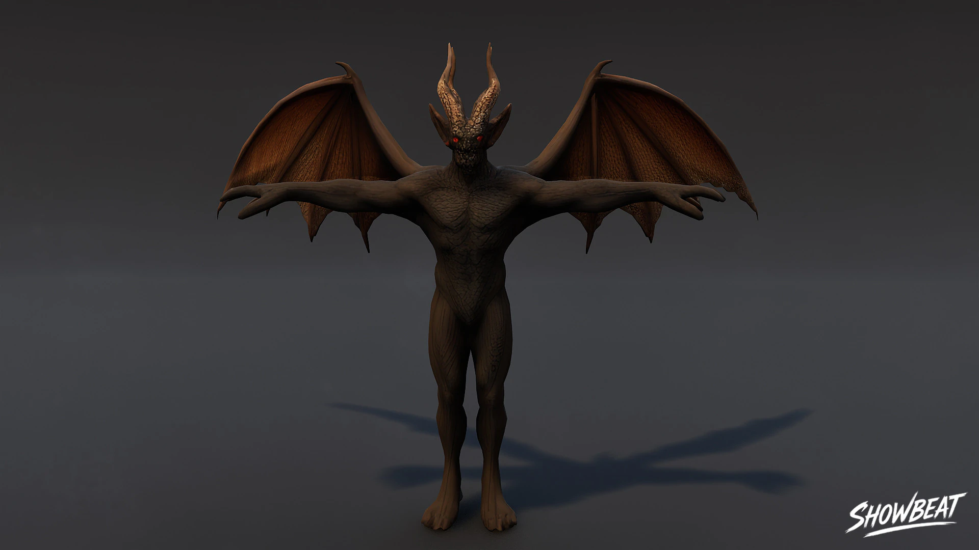Shadow Imp T-Pose 3D Model .c4d .max .obj .3ds .fbx .stl .blend