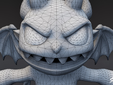 툰 임프 T-포즈 3D 모델