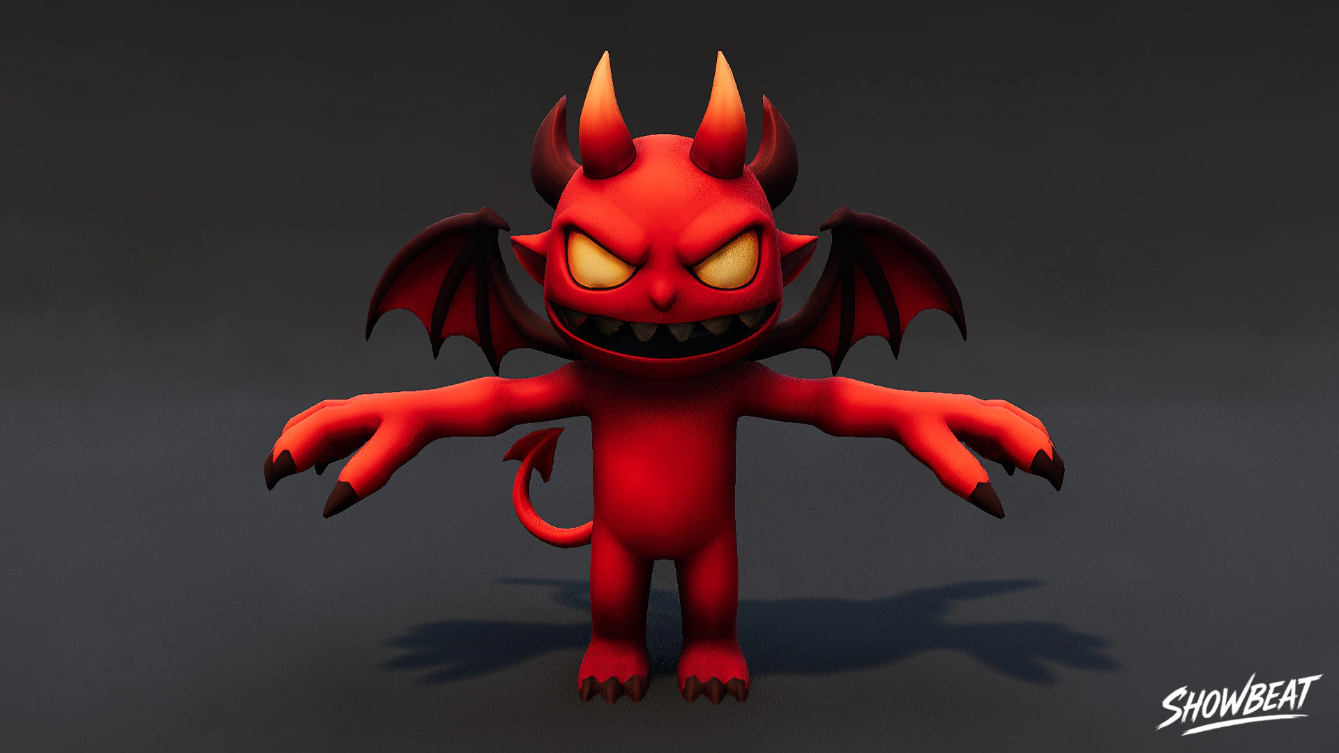 Toon Imp T-Pose 3D Model .c4d .max .obj .3ds .fbx .stl .blend 