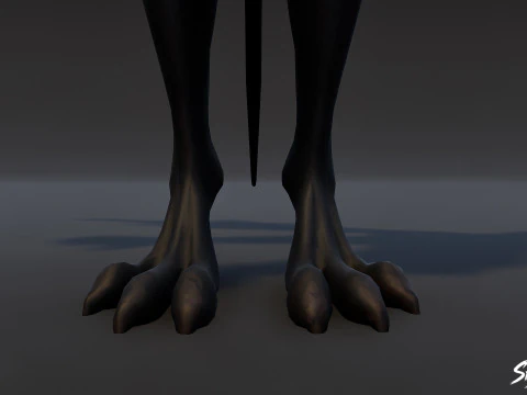 Pose en T du diablotin du Vide Modèle 3D