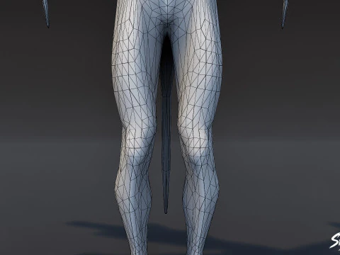 Pose en T du diablotin du Vide Modèle 3D