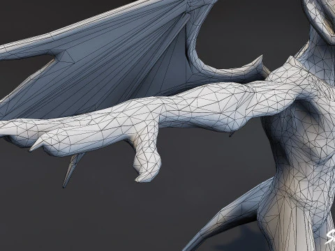 Pose en T du diablotin du Vide Modèle 3D