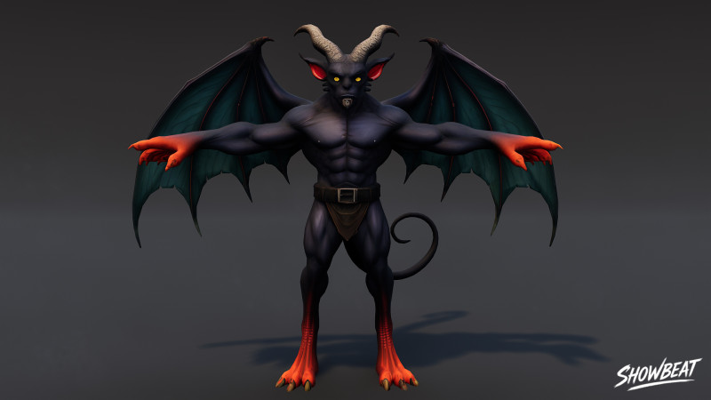 Posa T del Signore della Guerra Modello 3D .c4d .max .obj .3ds .fbx .stl .blend