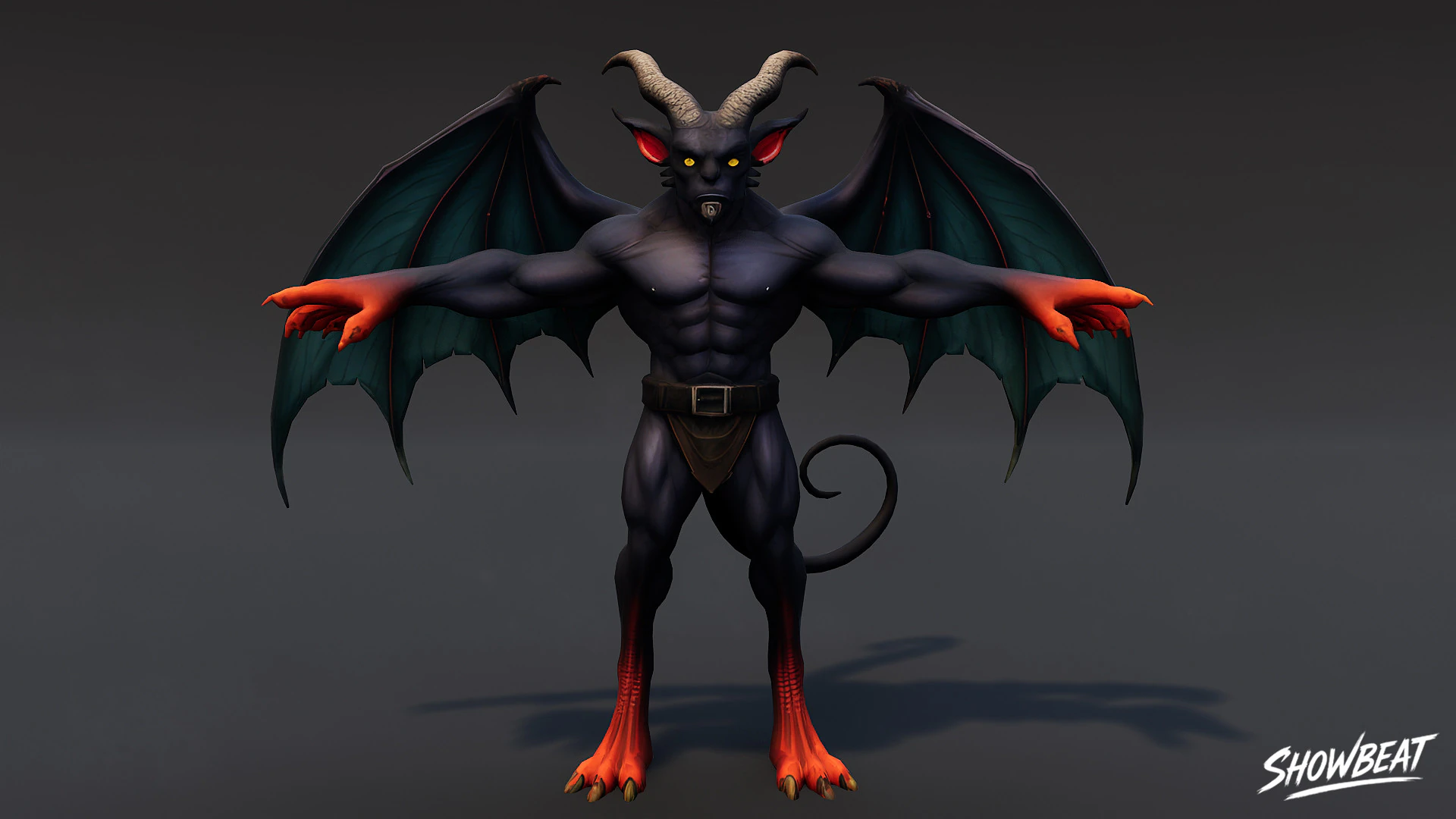 Warlord Imp T-Pose 3D Model .c4d .max .obj .3ds .fbx .stl .blend 