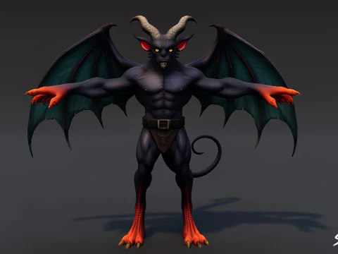 Т-поза военачальника беса 3D Модель