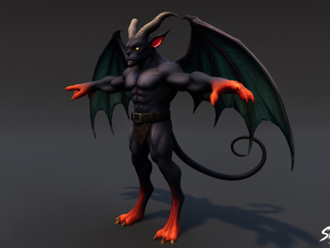 Posa T del Signore della Guerra Modello 3D