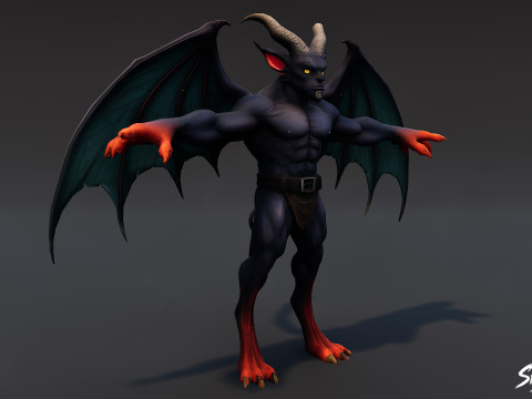 Posa T del Signore della Guerra Modello 3D