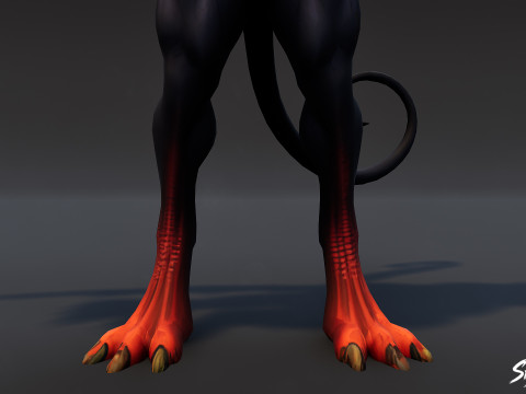 Posa T del Signore della Guerra Modello 3D