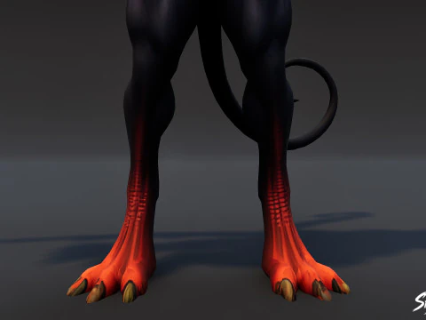 Warlord Imp T-Pose 3D Model