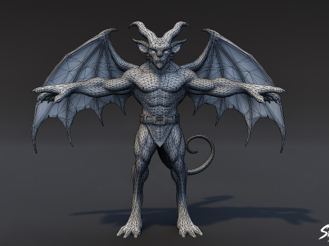 Posa T del Signore della Guerra Modello 3D