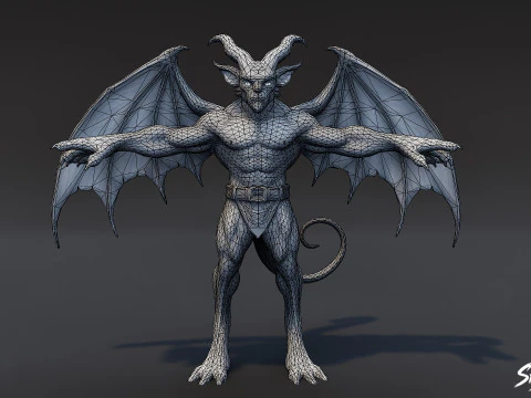 Warlord Imp T-Pose 3D Model