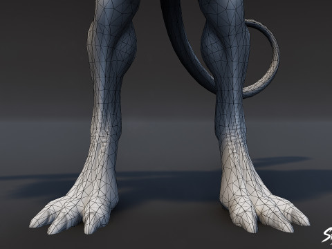 Posa T del Signore della Guerra Modello 3D