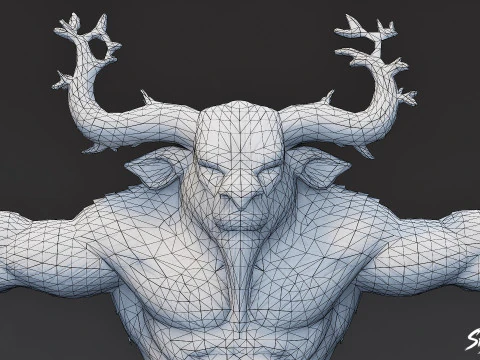 Complete Minotaur T-Pose Pack 3D Model