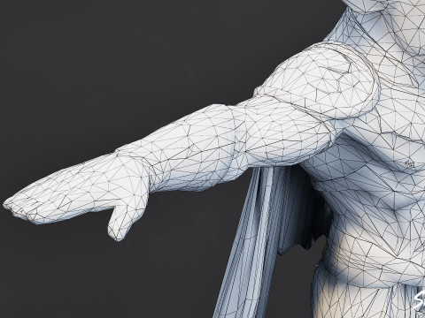 Paket T-Pose Minotaur Lengkap Model 3D