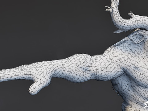 Paket T-Pose Minotaur Lengkap Model 3D