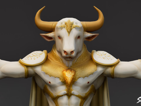 Т-поза небесного мінотавра 3D Модель