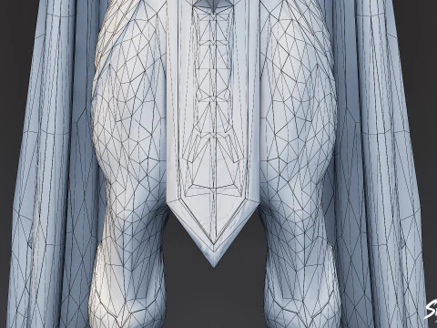Celestial Minotaur T-Pose 3D Model
