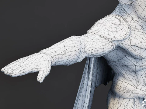 Celestial Minotaur T-Pose 3D Model