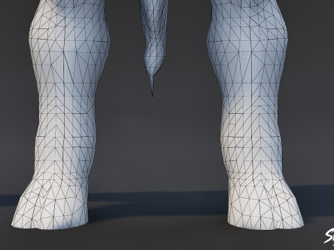 Minotaure classique V01 T-Pose Modèle 3D