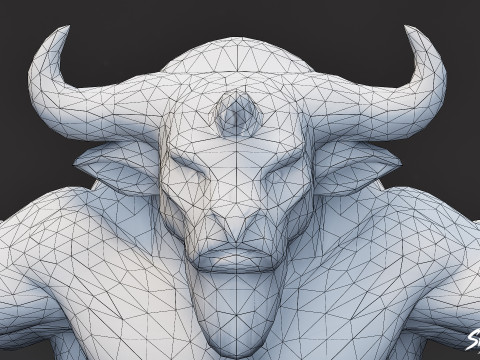 Pose T Minotaur V02 Klasik Model 3D