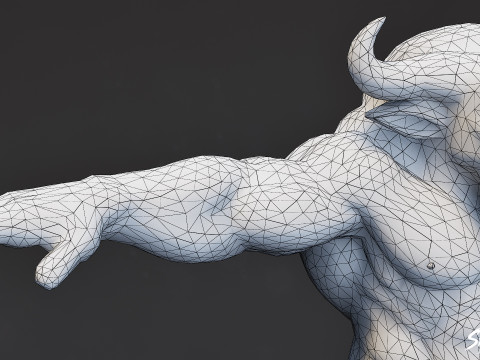 Pose T Minotaur V02 Klasik Model 3D