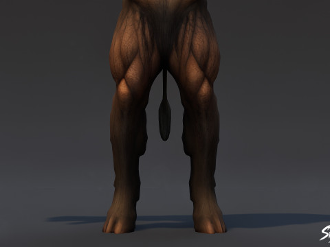 Zepsuta pozycja T Minotaura Model 3D