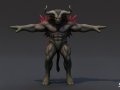 Cursed Minotaur T-Pose Model 3D